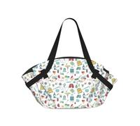 OKFSTY abstraction biology chemistry4 2-in-1 Foldable Camping Tote Bag, 37'' Stylish Printed Beach Blanket for Outdoor Picnic Travel