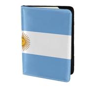 OKFSTY Argentine Flag Printing Fashion Passport Holder Personalized Printed Cowhide Id Holder Travel Passport Cover 5.5 in