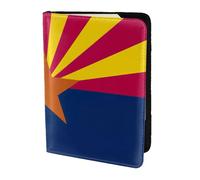 OKFSTY Arizona State Flag Printing Fashion Passport Holder Personalized Printed Cowhide Id Holder Travel Passport Cover 5.5 in