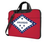 OKFSTY Arkansas State Flag Print Soft Fabric Laptop Bag Oxford Cloth Shoulder Tote Comfortable Padded Case For Everyday Use