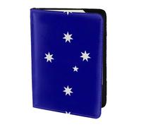 OKFSTY Australian Flag Printing Fashion Passport Holder Personalized Printed Cowhide Id Holder Travel Passport Cover 5.5 in