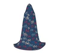 OKFSTY Bikes Bicycle Cycling Teen Hooded Cape For Halloween Party Witch Vampire Wizard Masquerade Ball Costume Cosplay Gear
