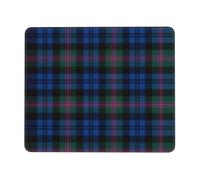OKFSTY Blue And Green Scottish Tartan Thick Comfort Mouse Pad With Lock Edge Design, Large Non-Slip Rubber Base Desk Mat For Office