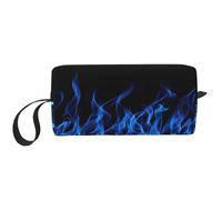 OKFSTY Blue Flame Print Minimalist Carry Bag, Large Capacity Tote. Compact Storage Pouch for Gym, Work, and Weekend Trips