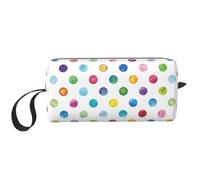 OKFSTY Blue Polka Dot Pattern Print Minimalist Carry Bag, Large Capacity Tote. Compact Storage Pouch for Gym, Work, and Weekend Trips