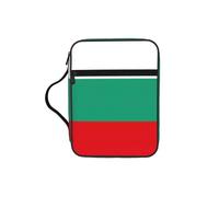 OKFSTY Bulgarian Flag Stylish Printed Bible Bag with Smooth Zippers & Multi-Pockets Compact Organizer for Religious Study