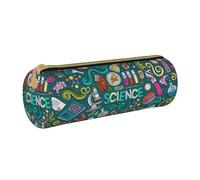 OKFSTY Cartoon Science Theme Pencil Case Holder,School Stationery Supplies Pen Organiser Cute Pencils Bag for Students