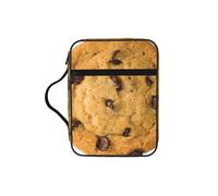 OKFSTY Chocolate Cookie Stylish Printed Bible Bag with Smooth Zippers & Multi-Pockets Compact Organizer for Religious Study