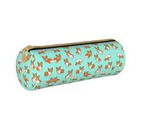 OKFSTY Corgi Cute Dog Pencil Case Holder,School Stationery Supplies Pen Organiser Cute Pencils Bag for Students