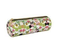 OKFSTY Corgi Hawaiian Tropical Summer Pineapple Pencil Case Holder,School Stationery Supplies Pen Organiser Cute Pencils Bag for Students