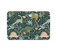 OKFSTY Cute Dinosaur Printing Bath Mat,Non-Slip Diatomaceous Bath Mats For Bathroom,Shower Mat,Easy To Clean,23.6" X 15.7"
