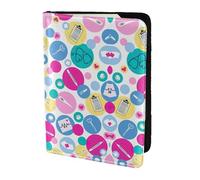 OKFSTY Cute Nurse Printing Fashion Passport Holder Personalized Printed Cowhide Id Holder Travel Passport Cover 5.5 in