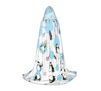 OKFSTY Cute Penguins Printing Hooded Cape For Teenagers,Halloween Hooded Cape For Teenagers, Suitable For Themed Parties,Comic Con