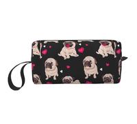 OKFSTY Cute Pug Print Minimalist Carry Bag, Large Capacity Tote. Compact Storage Pouch for Gym, Work, and Weekend Trips