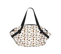 OKFSTY Cute Squirrel 2-in-1 Foldable Camping Tote Bag, 37'' Stylish Printed Beach Blanket for Outdoor Picnic Travel
