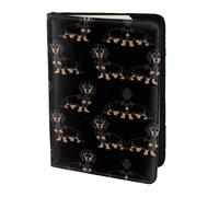 OKFSTY Dachshund Weiner Pet Dogs Printing Fashion Passport Holder Personalized Printed Cowhide Id Holder Travel Passport Cover 5.5 in