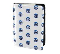 OKFSTY Evil Eyes Printing Fashion Passport Holder Personalized Printed Cowhide Id Holder Travel Passport Cover 5.5 in