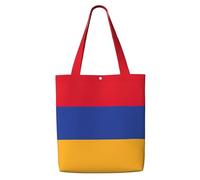 OKFSTY Flag Of Armenia Canvas Tote Bag, Pockets, Durable, Lightweight, Polyester Shopping Cloth Bag, Gifts