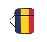 OKFSTY Flag of Chad Stylish Printed Bible Bag with Smooth Zippers & Multi-Pockets Compact Organizer for Religious Study