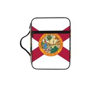 OKFSTY Flag of Florida Stylish Printed Bible Bag with Smooth Zippers & Multi-Pockets Compact Organizer for Religious Study