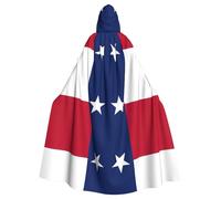 OKFSTY Flag Of Texas Printing Adult Halloween Large Hooded Cloak 57.8 Inches Length, Suitable For Masquerade Costumes, Comic Con