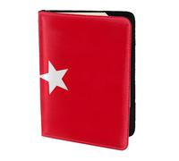 OKFSTY Flag of Turkey Printing Fashion Passport Holder Personalized Printed Cowhide Id Holder Travel Passport Cover 5.5 in