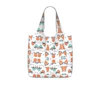 OKFSTY Funny Cute Animal Sloth Music Print Printed Reusable Tote 25l Polyester Grocery Shopper Packable Washable Modern Carryall