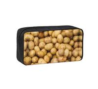 OKFSTY Garden Potatoes Printed School Stationery Pouch Roomy Pencil Organizer Durable Zip Bag Polyester Case for Daily Carry