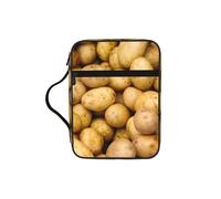 OKFSTY Garden Potatoes Stylish Printed Bible Bag with Smooth Zippers & Multi-Pockets Compact Organizer for Religious Study