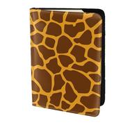 OKFSTY Giraffe Print Printing Fashion Passport Holder Personalized Printed Cowhide Id Holder Travel Passport Cover 5.5 in