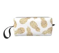OKFSTY golden pineapple background Print Minimalist Carry Bag, Large Capacity Tote. Compact Storage Pouch for Gym, Work, and Weekend Trips