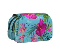 OKFSTY Hello Hawaii Printing Double Layer Pen Pencil Case,Large Capacity Storage Pen Pouch for School Supplies for Kids