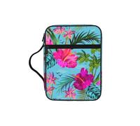 OKFSTY Hello Hawaii Stylish Printed Bible Bag with Smooth Zippers & Multi-Pockets Compact Organizer for Religious Study