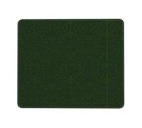 OKFSTY Hunter Green Floral Petals Pattern Thick Comfort Mouse Pad With Lock Edge Design, Large Non-Slip Rubber Base Desk Mat For Office