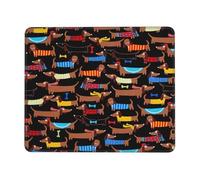 OKFSTY I Love My Dog Dachshunds Thick Comfort Mouse Pad With Lock Edge Design, Large Non-Slip Rubber Base Desk Mat For Office