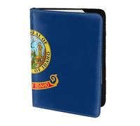 OKFSTY Idaho State Flag Printing Fashion Passport Holder Personalized Printed Cowhide Id Holder Travel Passport Cover 5.5 in