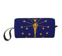 OKFSTY Indiana State Flag Print Minimalist Carry Bag, Large Capacity Tote. Compact Storage Pouch for Gym, Work, and Weekend Trips