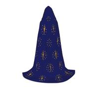 OKFSTY Indiana State Flag Teen Hooded Cape For Halloween Party Witch Vampire Wizard Masquerade Ball Costume Cosplay Gear