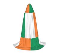 OKFSTY Irish Flag Teen Hooded Cape For Halloween Party Witch Vampire Wizard Masquerade Ball Costume Cosplay Gear