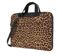 OKFSTY Leopard Patterned Wallpaper Print Soft Fabric Laptop Bag Oxford Cloth Shoulder Tote Comfortable Padded Case For Everyday Use