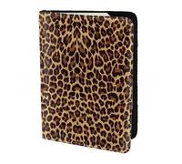 OKFSTY Leopard Patterned Wallpaper Printing Fashion Passport Holder Personalized Printed Cowhide Id Holder Travel Passport Cover 5.5 in
