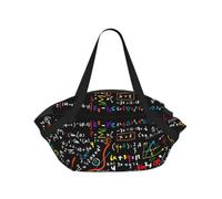 OKFSTY Math Formula 2-in-1 Foldable Camping Tote Bag, 37'' Stylish Printed Beach Blanket for Outdoor Picnic Travel