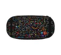 OKFSTY Math Formula Cute Aesthetic Big Capacity Zipper Pencil Cases Pen,Portable Office Desk Organizer for Adults