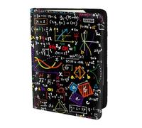OKFSTY Math Formula Printing Fashion Passport Holder Personalized Printed Cowhide Id Holder Travel Passport Cover 5.5 in