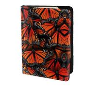 OKFSTY Monarch Butterflies. Printing Fashion Passport Holder Personalized Printed Cowhide Id Holder Travel Passport Cover 5.5 in