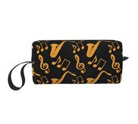 OKFSTY Musical Notes Treble Print Minimalist Carry Bag, Large Capacity Tote. Compact Storage Pouch for Gym, Work, and Weekend Trips