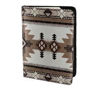 OKFSTY Native American Printing Fashion Passport Holder Personalized Printed Cowhide Id Holder Travel Passport Cover 5.5 in