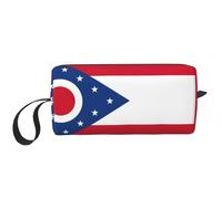 OKFSTY Ohio State Flag Print Minimalist Carry Bag, Large Capacity Tote. Compact Storage Pouch for Gym, Work, and Weekend Trips