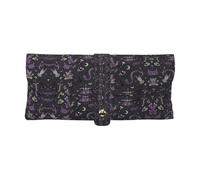 OKFSTY Purple Black Goth Spooky Glasses Eyeglass Sunglasses Case Pouch Soft Pu Leather Cute Aesthetic For Unisex Women