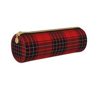 OKFSTY Red and Black Plaid Pencil Case Holder,School Stationery Supplies Pen Organiser Cute Pencils Bag for Students